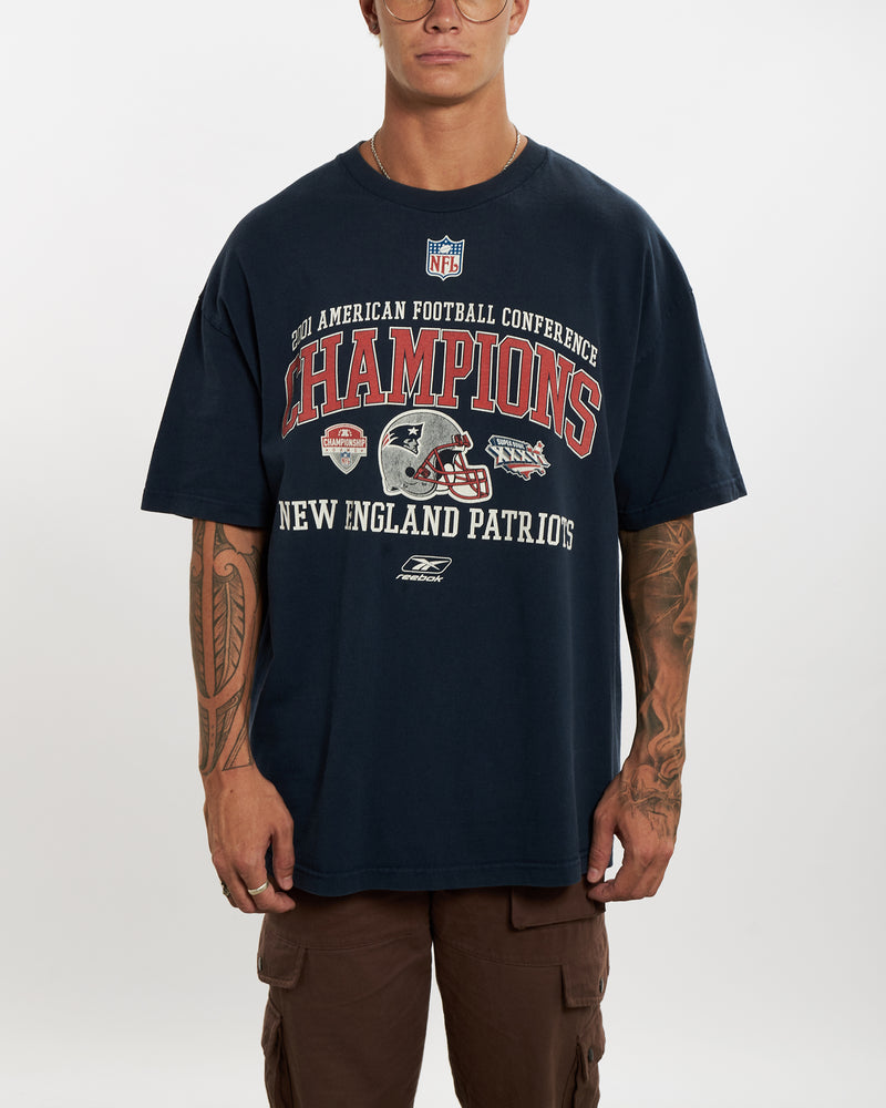 Vintage NFL New England Patriots Tee <br>XL , The Real Deal , newtown, sydney, australia, thrift store, opshop, preloved, secondhand, sustainable, retro, antique, 70s, 80s, 90s, 2000s, 00s, fashion, clothing, streetwear, trendy, garment, style, boutique, store, shop, archive, sale, cheap, best, top