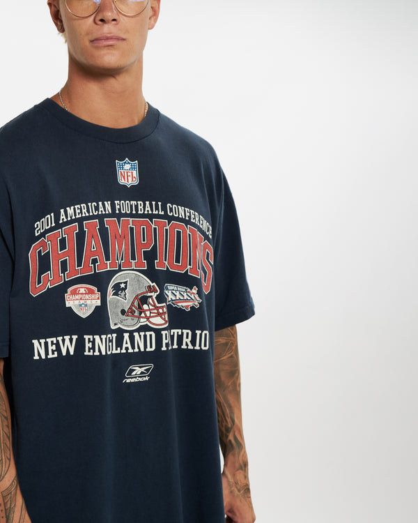 Vintage NFL New England Patriots Tee <br>XL , The Real Deal , newtown, sydney, australia, thrift store, opshop, preloved, secondhand, sustainable, retro, antique, 70s, 80s, 90s, 2000s, 00s, fashion, clothing, streetwear, trendy, garment, style, boutique, store, shop, archive, sale, cheap, best, top