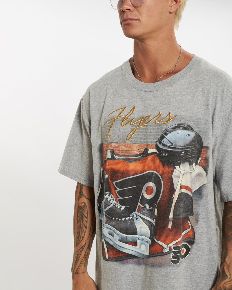 Vintage 90s NHL Philadelphia Flyers Tee <br>XL , The Real Deal , newtown, sydney, australia, thrift store, opshop, preloved, secondhand, sustainable, retro, antique, 70s, 80s, 90s, 2000s, 00s, fashion, clothing, streetwear, trendy, garment, style, boutique, store, shop, archive, sale, cheap, best, top