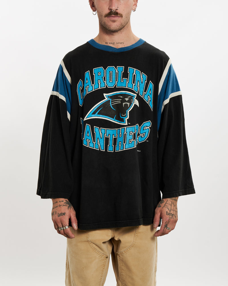 Vintage 1998 NFL Carolina Panthers Jersey <br>L , The Real Deal , newtown, sydney, australia, thrift store, opshop, preloved, secondhand, sustainable, retro, antique, 70s, 80s, 90s, 2000s, 00s, fashion, clothing, streetwear, trendy, garment, style, boutique, store, shop, archive, sale, cheap, best, top