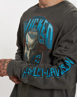 Vintage Harley Davidson Long Sleeve Tee <br>L , The Real Deal , newtown, sydney, australia, thrift store, opshop, preloved, secondhand, sustainable, retro, antique, 70s, 80s, 90s, 2000s, 00s, fashion, clothing, streetwear, trendy, garment, style, boutique, store, shop, archive, sale, cheap, best, top