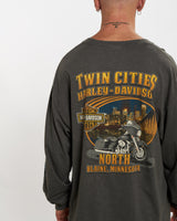 Vintage Harley Davidson Long Sleeve Tee <br>L , The Real Deal , newtown, sydney, australia, thrift store, opshop, preloved, secondhand, sustainable, retro, antique, 70s, 80s, 90s, 2000s, 00s, fashion, clothing, streetwear, trendy, garment, style, boutique, store, shop, archive, sale, cheap, best, top