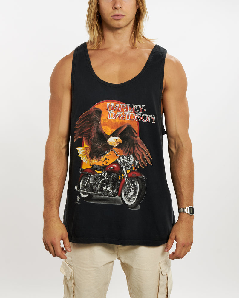 Vintage 1995 Harley Davidson Tank <br>XL , The Real Deal , newtown, sydney, australia, thrift store, opshop, preloved, secondhand, sustainable, retro, antique, 70s, 80s, 90s, 2000s, 00s, fashion, clothing, streetwear, trendy, garment, style, boutique, store, shop, archive, sale, cheap, best, top