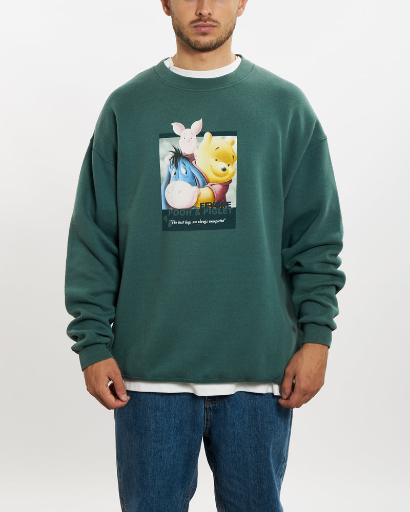 Vintage 90s Disney Winnie the Pooh Sweatshirt <br>L , The Real Deal , newtown, sydney, australia, thrift store, opshop, preloved, secondhand, sustainable, retro, antique, 70s, 80s, 90s, 2000s, 00s, fashion, clothing, streetwear, trendy, garment, style, boutique, store, shop, archive, sale, cheap, best, top