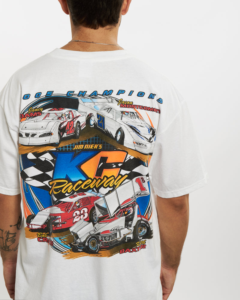 Vintage Racing Tee <br>L , The Real Deal , newtown, sydney, australia, thrift store, opshop, preloved, secondhand, sustainable, retro, antique, 70s, 80s, 90s, 2000s, 00s, fashion, clothing, streetwear, trendy, garment, style, boutique, store, shop, archive, sale, cheap, best, top