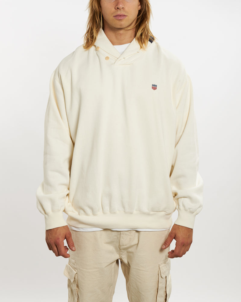 Vintage 90s Polo Ralph Lauren 'K-Swiss' Sweatshirt <br>XL , The Real Deal , newtown, sydney, australia, thrift store, opshop, preloved, secondhand, sustainable, retro, antique, 70s, 80s, 90s, 2000s, 00s, fashion, clothing, streetwear, trendy, garment, style, boutique, store, shop, archive, sale, cheap, best, top