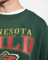 90s NHL Minnesota Wild Sweatshirt <br>L