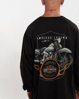 Vintage Harley Davidson Long Sleeve Tee <br>L , The Real Deal , newtown, sydney, australia, thrift store, opshop, preloved, secondhand, sustainable, retro, antique, 70s, 80s, 90s, 2000s, 00s, fashion, clothing, streetwear, trendy, garment, style, boutique, store, shop, archive, sale, cheap, best, top