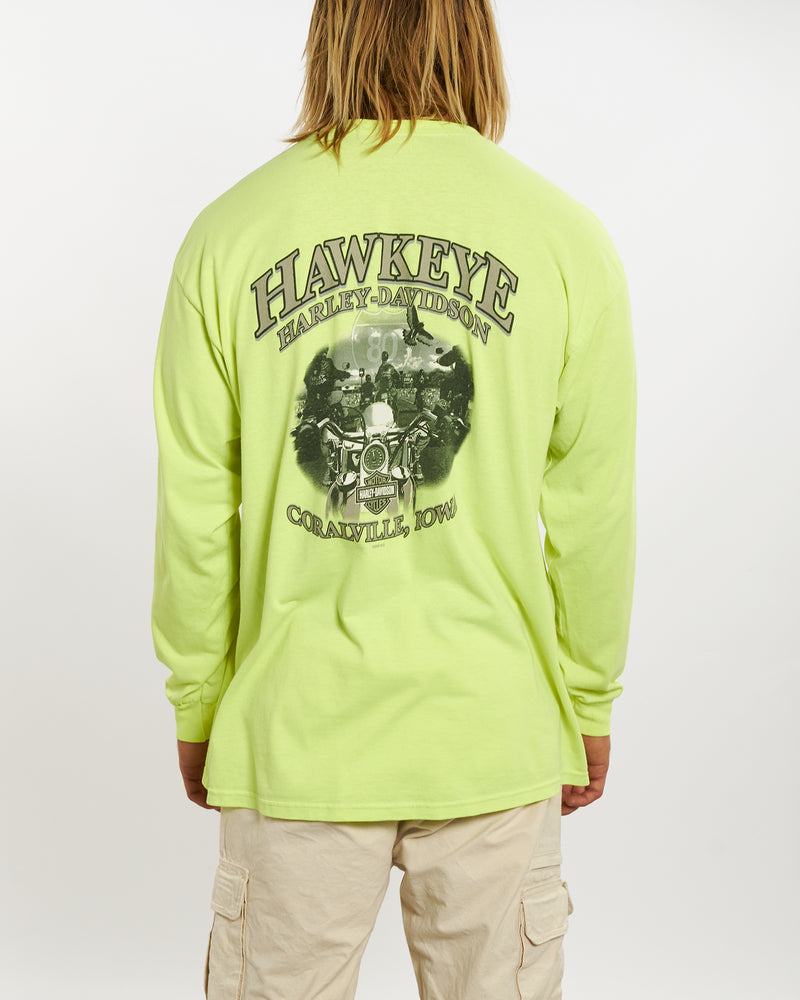 Vintage Harley Davidson Long Sleeve Tee <br>XL , The Real Deal , newtown, sydney, australia, thrift store, opshop, preloved, secondhand, sustainable, retro, antique, 70s, 80s, 90s, 2000s, 00s, fashion, clothing, streetwear, trendy, garment, style, boutique, store, shop, archive, sale, cheap, best, top