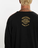 Vintage Harley Davidson Long Sleeve Tee <br>XL , The Real Deal , newtown, sydney, australia, thrift store, opshop, preloved, secondhand, sustainable, retro, antique, 70s, 80s, 90s, 2000s, 00s, fashion, clothing, streetwear, trendy, garment, style, boutique, store, shop, archive, sale, cheap, best, top