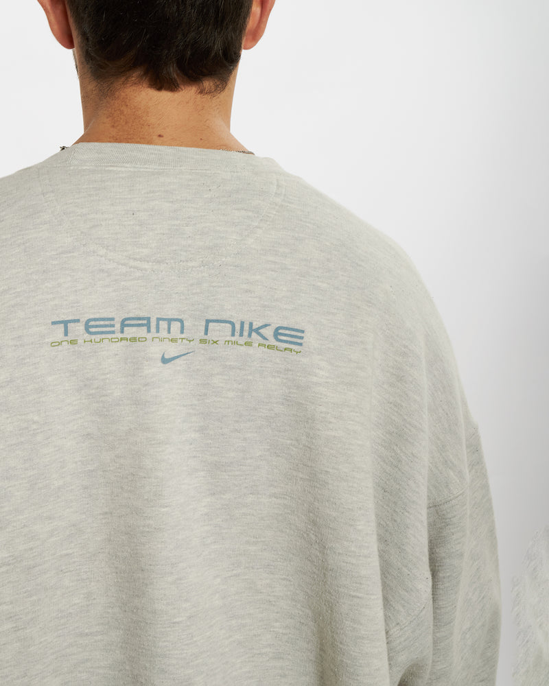 Vintage 90s Nike 'Hood to Coast' Sweatshirt <br>L , The Real Deal , newtown, sydney, australia, thrift store, opshop, preloved, secondhand, sustainable, retro, antique, 70s, 80s, 90s, 2000s, 00s, fashion, clothing, streetwear, trendy, garment, style, boutique, store, shop, archive, sale, cheap, best, top