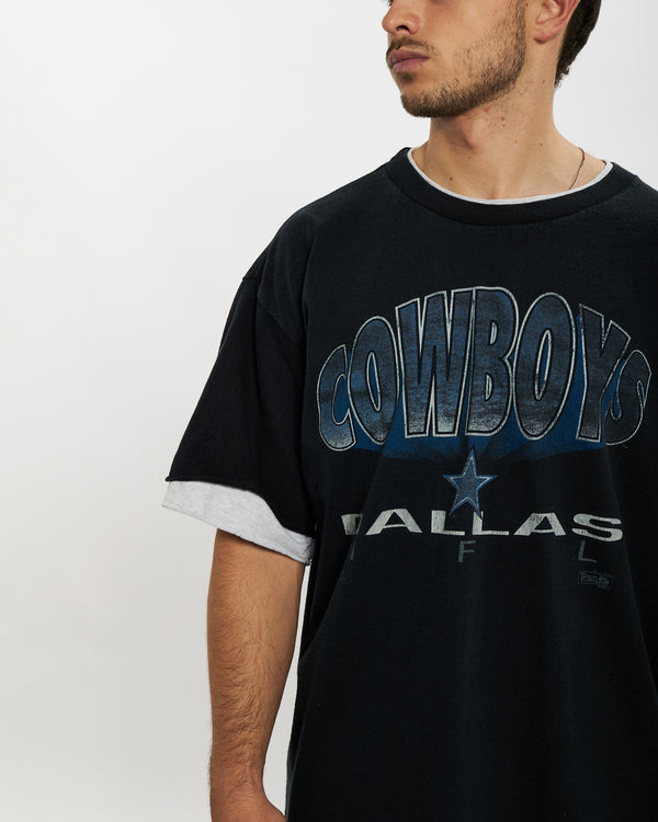 Vintage 90s NFL Dallas Cowboys Tee <br>L , The Real Deal , newtown, sydney, australia, thrift store, opshop, preloved, secondhand, sustainable, retro, antique, 70s, 80s, 90s, 2000s, 00s, fashion, clothing, streetwear, trendy, garment, style, boutique, store, shop, archive, sale, cheap, best, top
