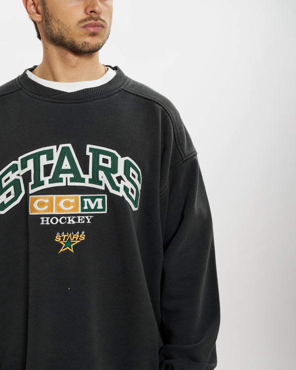 90s NHL Dallas Stars Sweatshirt <br>L