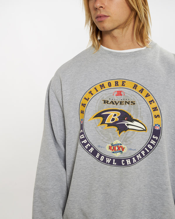 90s Nike NFL Baltimore Ravens Sweatshirt <br>XL