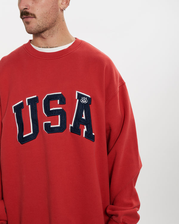 90s USA Olympics Sweatshirt <br>L