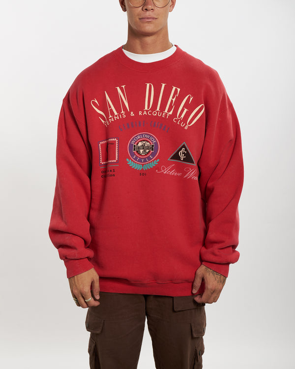 90s San Diego 'Tennis and Racquet Club' Sweatshirt <br>XL