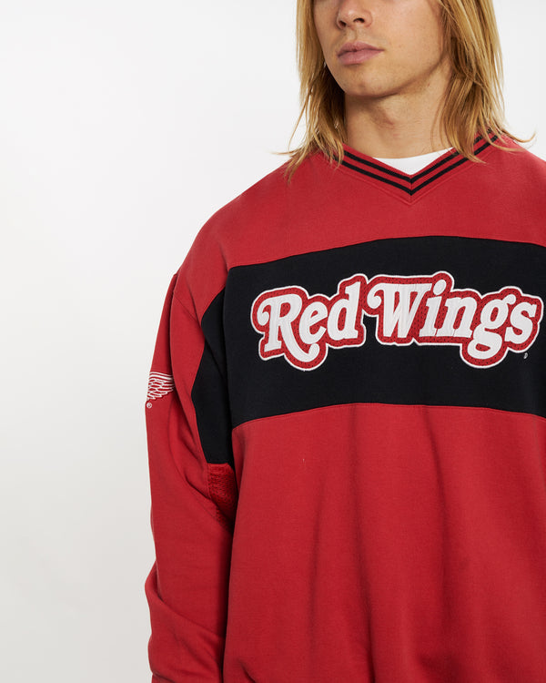 90s NHL Detroit Red Wings Sweatshirt <br>L