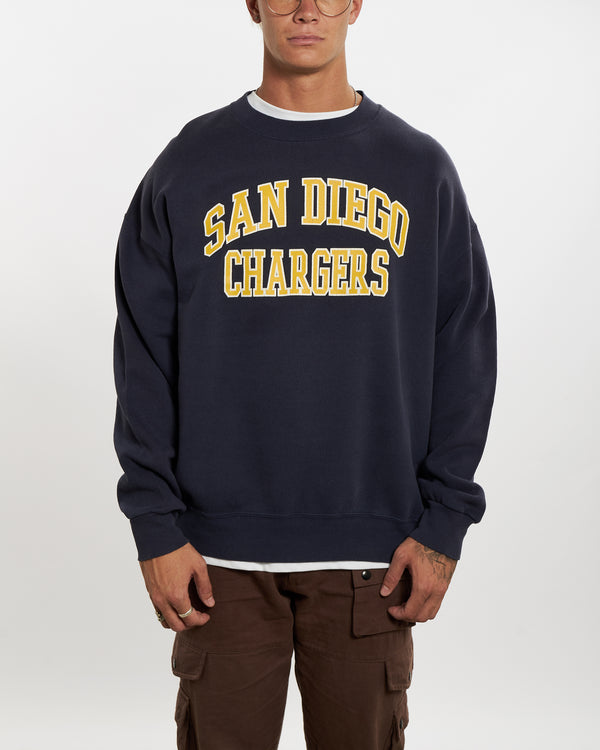 Vintage NFL San Diego Chargers Sweatshirt <br>XL , The Real Deal , newtown, sydney, australia, thrift store, opshop, preloved, secondhand, sustainable, retro, antique, 70s, 80s, 90s, 2000s, 00s, fashion, clothing, streetwear, trendy, garment, style, boutique, store, shop, archive, sale, cheap, best, top
