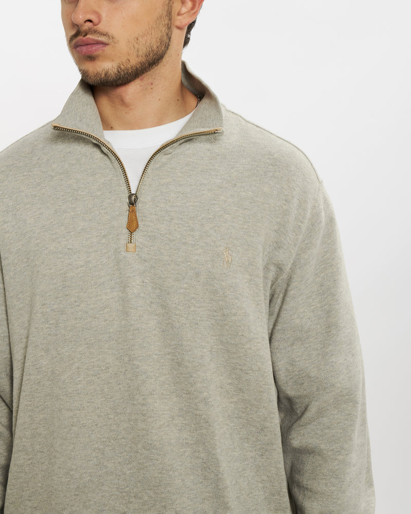 Vintage 90s Polo Ralph Lauren Quarter Zip Sweater <br>L , The Real Deal , newtown, sydney, australia, thrift store, opshop, preloved, secondhand, sustainable, retro, antique, 70s, 80s, 90s, 2000s, 00s, fashion, clothing, streetwear, trendy, garment, style, boutique, store, shop, archive, sale, cheap, best, top