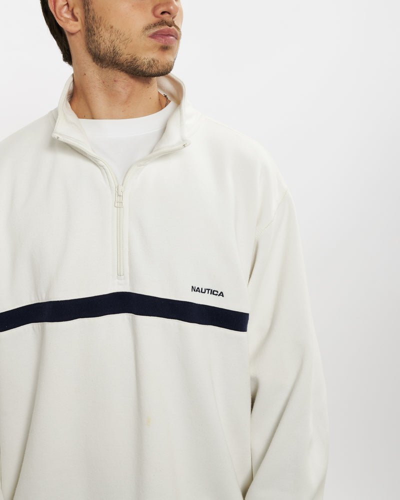 Vintage Nautica Quarter Zip Sweatshirt <br>L