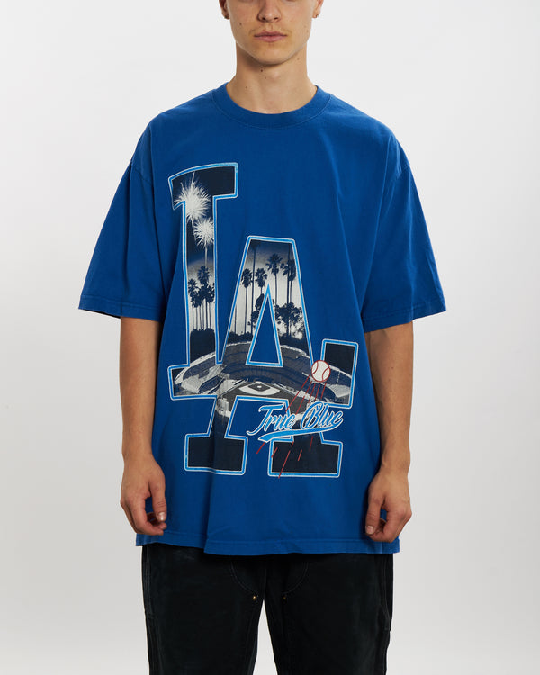 Vintage 90s MLB Los Angeles Dodgers Tee <br>L , The Real Deal , newtown, sydney, australia, thrift store, opshop, preloved, secondhand, sustainable, retro, antique, 70s, 80s, 90s, 2000s, 00s, fashion, clothing, streetwear, trendy, garment, style, boutique, store, shop, archive, sale, cheap, best, top