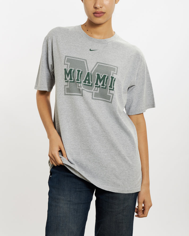 Vintage 90s Nike NCAA University of Miami Hurricanes Tee <br>M , The Real Deal , newtown, sydney, australia, thrift store, opshop, preloved, secondhand, sustainable, retro, antique, 70s, 80s, 90s, 2000s, 00s, fashion, clothing, streetwear, trendy, garment, style, boutique, store, shop, archive, sale, cheap, best, top