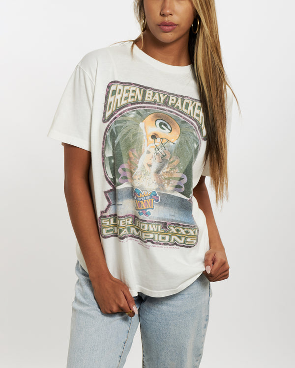 Vintage 1997 NFL Green Bay Packers Tee <br>XS , The Real Deal , newtown, sydney, australia, thrift store, opshop, preloved, secondhand, sustainable, retro, antique, 70s, 80s, 90s, 2000s, 00s, fashion, clothing, streetwear, trendy, garment, style, boutique, store, shop, archive, sale, cheap, best, top