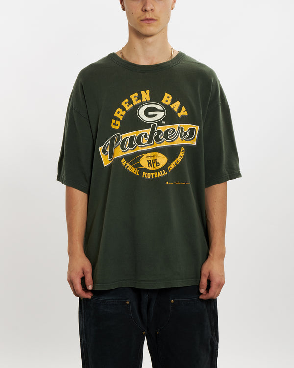 1995 Champion NFL Green Bay Packers Tee <br>L