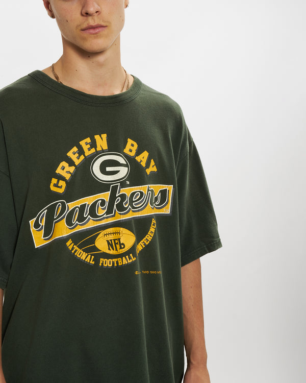 1995 Champion NFL Green Bay Packers Tee <br>L
