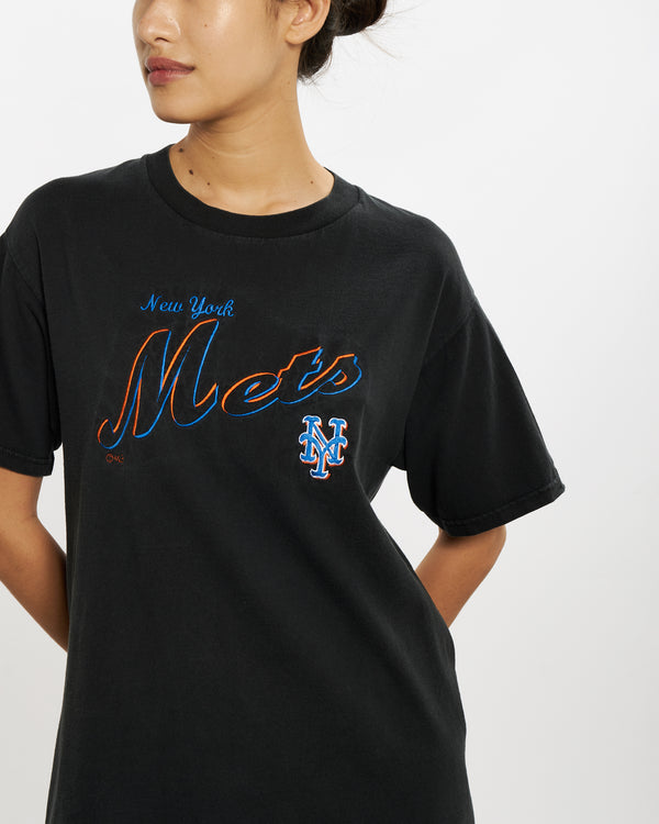 90s MLB New York Mets Embroidered Tee <br>M