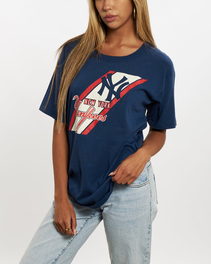 Vintage 80s MLB New York Yankees Tee <br>S , The Real Deal , newtown, sydney, australia, thrift store, opshop, preloved, secondhand, sustainable, retro, antique, 70s, 80s, 90s, 2000s, 00s, fashion, clothing, streetwear, trendy, garment, style, boutique, store, shop, archive, sale, cheap, best, top