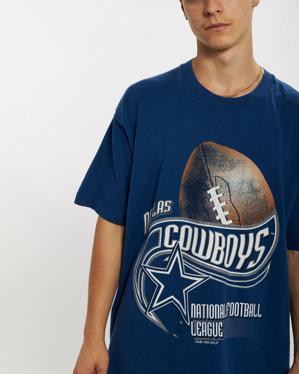 Vintage 1995 NFL Dallas Cowboys Tee <br>L , The Real Deal , newtown, sydney, australia, thrift store, opshop, preloved, secondhand, sustainable, retro, antique, 70s, 80s, 90s, 2000s, 00s, fashion, clothing, streetwear, trendy, garment, style, boutique, store, shop, archive, sale, cheap, best, top