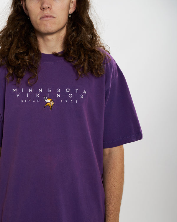 Vintage 90s NFL Minnesota Vikings Tee <br>XL , The Real Deal , newtown, sydney, australia, thrift store, opshop, preloved, secondhand, sustainable, retro, antique, 70s, 80s, 90s, 2000s, 00s, fashion, clothing, streetwear, trendy, garment, style, boutique, store, shop, archive, sale, cheap, best, top