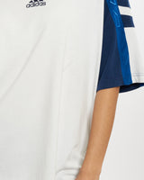 Vintage 90s Adidas Embroidered Tee <br>M , The Real Deal , newtown, sydney, australia, thrift store, opshop, preloved, secondhand, sustainable, retro, antique, 70s, 80s, 90s, 2000s, 00s, fashion, clothing, streetwear, trendy, garment, style, boutique, store, shop, archive, sale, cheap, best, top