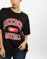 Vintage 90s Reebok Basketball Tee <br>M , The Real Deal , newtown, sydney, australia, thrift store, opshop, preloved, secondhand, sustainable, retro, antique, 70s, 80s, 90s, 2000s, 00s, fashion, clothing, streetwear, trendy, garment, style, boutique, store, shop, archive, sale, cheap, best, top