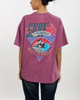 Vintage 90s Surf Gear 'Surf Power Acceleration' Tee <br>M , The Real Deal , newtown, sydney, australia, thrift store, opshop, preloved, secondhand, sustainable, retro, antique, 70s, 80s, 90s, 2000s, 00s, fashion, clothing, streetwear, trendy, garment, style, boutique, store, shop, archive, sale, cheap, best, top