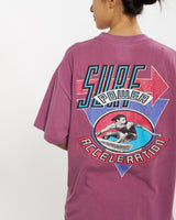 Vintage 90s Surf Gear 'Surf Power Acceleration' Tee <br>M , The Real Deal , newtown, sydney, australia, thrift store, opshop, preloved, secondhand, sustainable, retro, antique, 70s, 80s, 90s, 2000s, 00s, fashion, clothing, streetwear, trendy, garment, style, boutique, store, shop, archive, sale, cheap, best, top