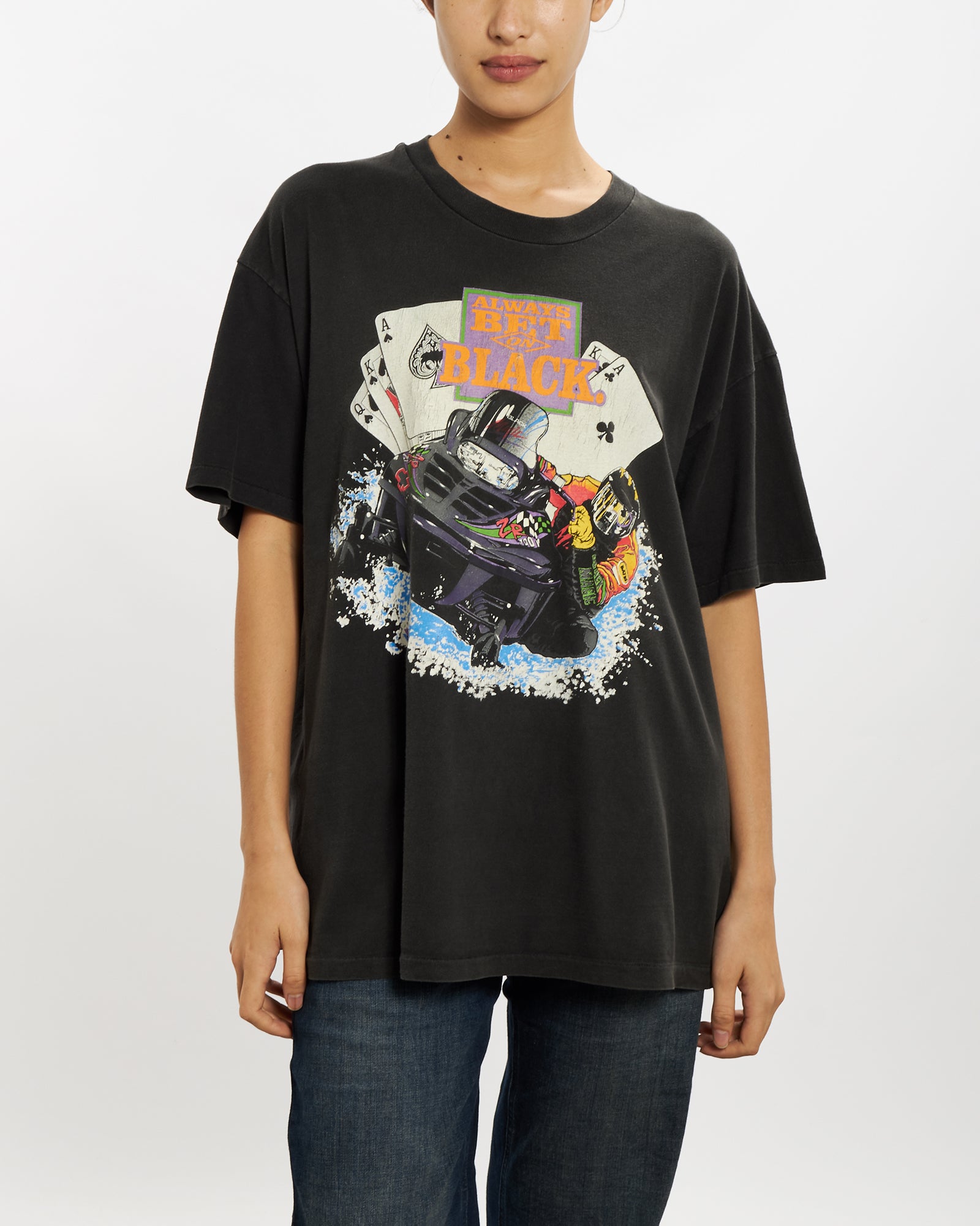 Vintage 90s Black Magic Snowmobile Tee M The Real Deal