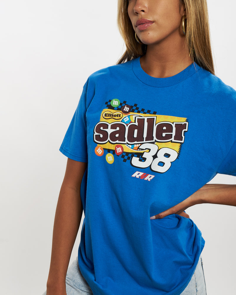 Vintage NASCAR M&M's Racing Tee <br>XS , The Real Deal , newtown, sydney, australia, thrift store, opshop, preloved, secondhand, sustainable, retro, antique, 70s, 80s, 90s, 2000s, 00s, fashion, clothing, streetwear, trendy, garment, style, boutique, store, shop, archive, sale, cheap, best, top