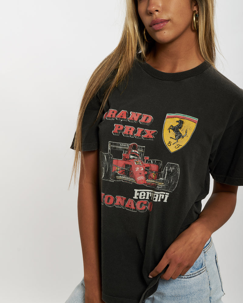 Vintage 80s Grand Prix Monaco Ferrari Tee <br>XS , The Real Deal , newtown, sydney, australia, thrift store, opshop, preloved, secondhand, sustainable, retro, antique, 70s, 80s, 90s, 2000s, 00s, fashion, clothing, streetwear, trendy, garment, style, boutique, store, shop, archive, sale, cheap, best, top