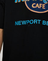Vintage 90s Hard Rock Cafe 'Newport Beach' Tee <br>L , The Real Deal , newtown, sydney, australia, thrift store, opshop, preloved, secondhand, sustainable, retro, antique, 70s, 80s, 90s, 2000s, 00s, fashion, clothing, streetwear, trendy, garment, style, boutique, store, shop, archive, sale, cheap, best, top