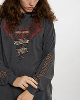 Vintage Harley Davidson Long Sleeve Tee <br>XL , The Real Deal , newtown, sydney, australia, thrift store, opshop, preloved, secondhand, sustainable, retro, antique, 70s, 80s, 90s, 2000s, 00s, fashion, clothing, streetwear, trendy, garment, style, boutique, store, shop, archive, sale, cheap, best, top