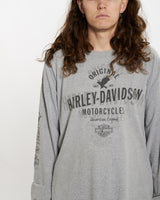 Harley Davidson Long Sleeve Tee <br>XL , The Real Deal , newtown, sydney, australia, thrift store, opshop, preloved, secondhand, sustainable, retro, antique, 70s, 80s, 90s, 2000s, 00s, fashion, clothing, streetwear, trendy, garment, style, boutique, store, shop, archive, sale, cheap, best, top