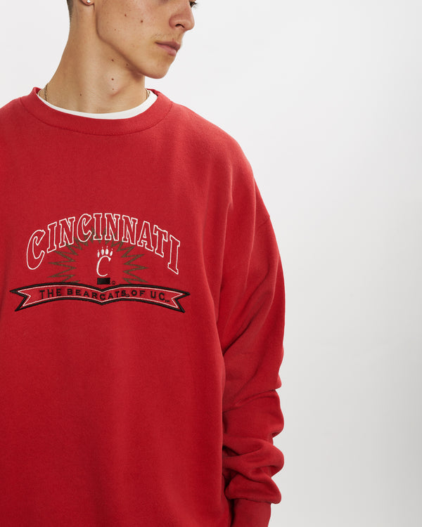 90s NCAA University of Cincinnati Bearcats Sweatshirt <br>L