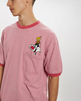 Vintage 1997 Looney Tunes 'Tweety and Sylvester' Pocket Tee <br>L , The Real Deal , newtown, sydney, australia, thrift store, opshop, preloved, secondhand, sustainable, retro, antique, 70s, 80s, 90s, 2000s, 00s, fashion, clothing, streetwear, trendy, garment, style, boutique, store, shop, archive, sale, cheap, best, top