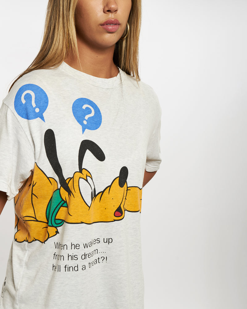 Vintage Disney 'Pluto' Tee <br>XS , The Real Deal , newtown, sydney, australia, thrift store, opshop, preloved, secondhand, sustainable, retro, antique, 70s, 80s, 90s, 2000s, 00s, fashion, clothing, streetwear, trendy, garment, style, boutique, store, shop, archive, sale, cheap, best, top