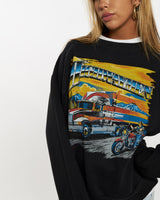 80s Highwaymen Motorcycle Sweatshirt <br>XS