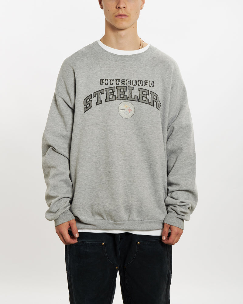 Vintage NFL Pittsburgh Steelers Sweatshirt <br>L , The Real Deal , newtown, sydney, australia, thrift store, opshop, preloved, secondhand, sustainable, retro, antique, 70s, 80s, 90s, 2000s, 00s, fashion, clothing, streetwear, trendy, garment, style, boutique, store, shop, archive, sale, cheap, best, top