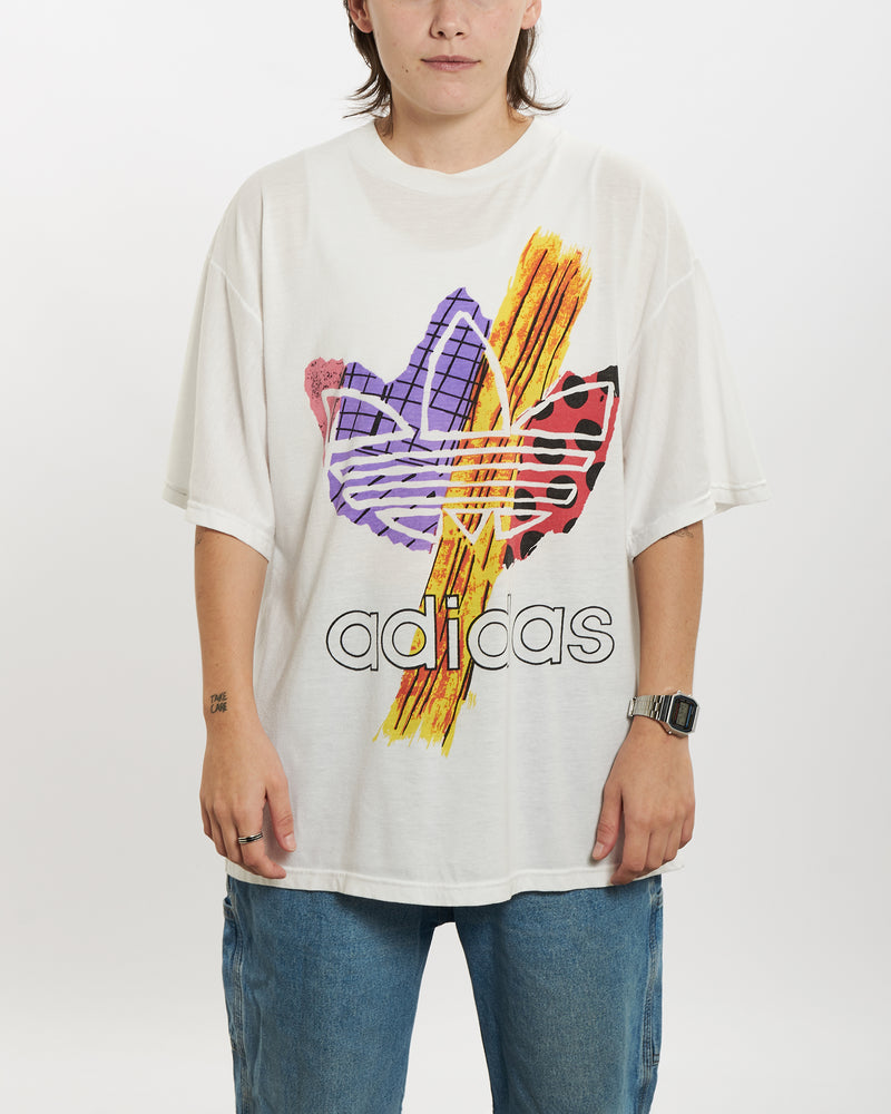 Vintage 80s Adidas Tee <br>S , The Real Deal , newtown, sydney, australia, thrift store, opshop, preloved, secondhand, sustainable, retro, antique, 70s, 80s, 90s, 2000s, 00s, fashion, clothing, streetwear, trendy, garment, style, boutique, store, shop, archive, sale, cheap, best, top