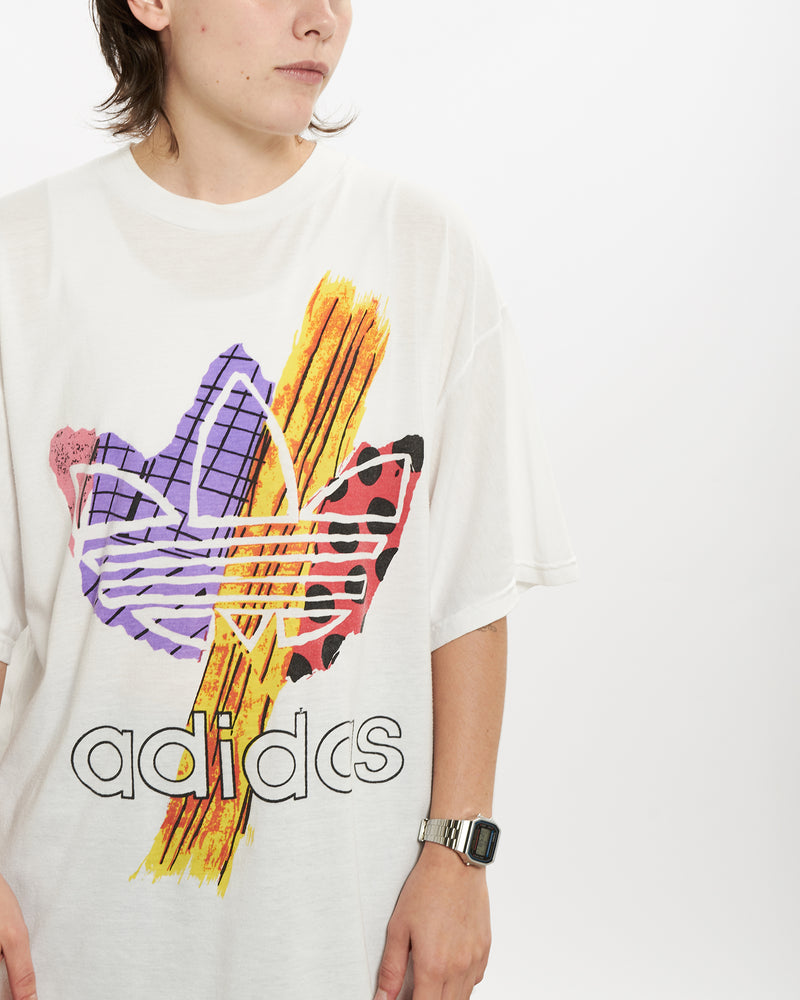 Vintage 80s Adidas Tee <br>S , The Real Deal , newtown, sydney, australia, thrift store, opshop, preloved, secondhand, sustainable, retro, antique, 70s, 80s, 90s, 2000s, 00s, fashion, clothing, streetwear, trendy, garment, style, boutique, store, shop, archive, sale, cheap, best, top
